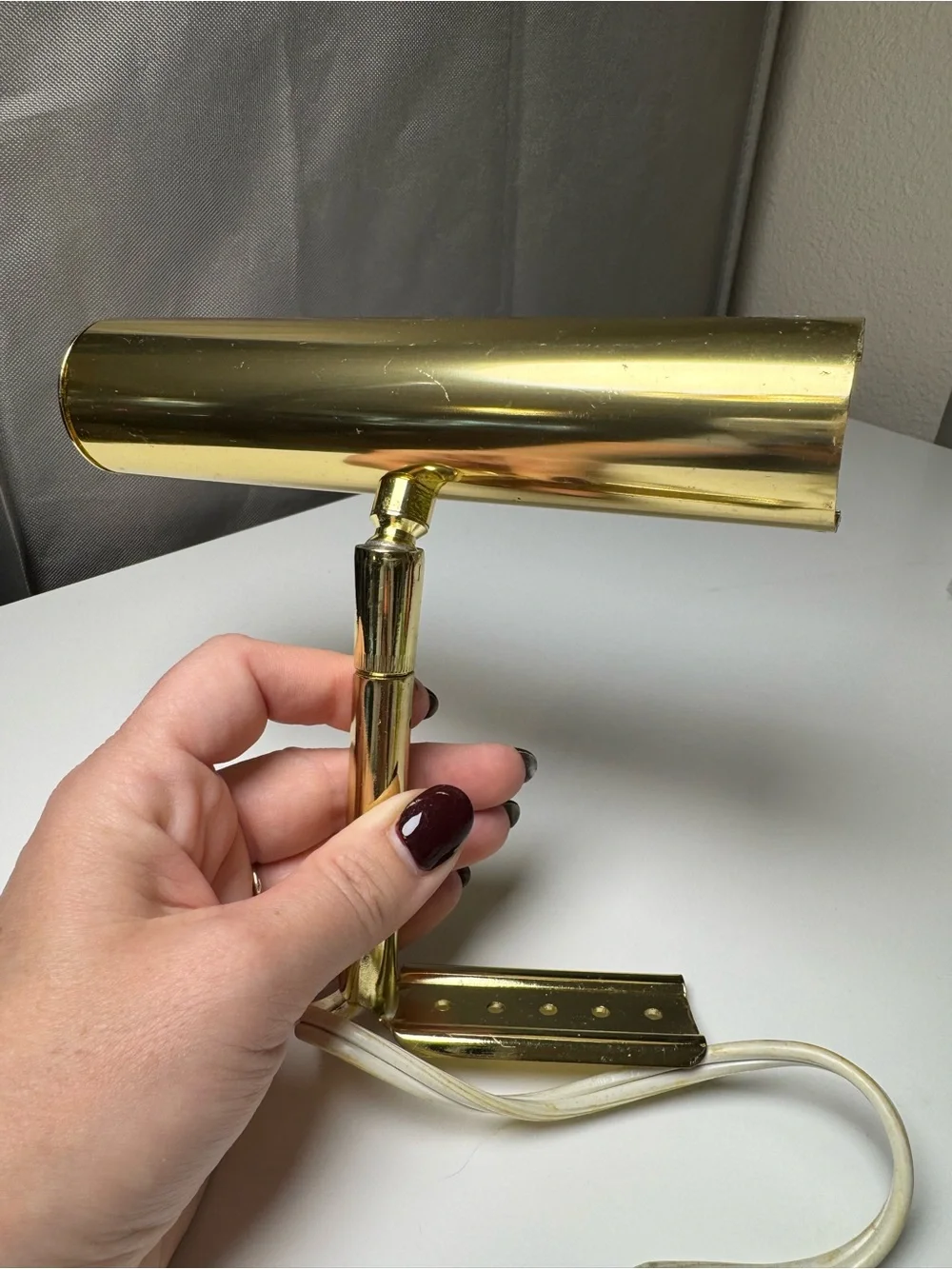 Brass Finish Desk Lamp - Gold Accent Home Accent - Picture 1 of 5